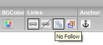 BB2 SiteBuilder 'NoFollow' button